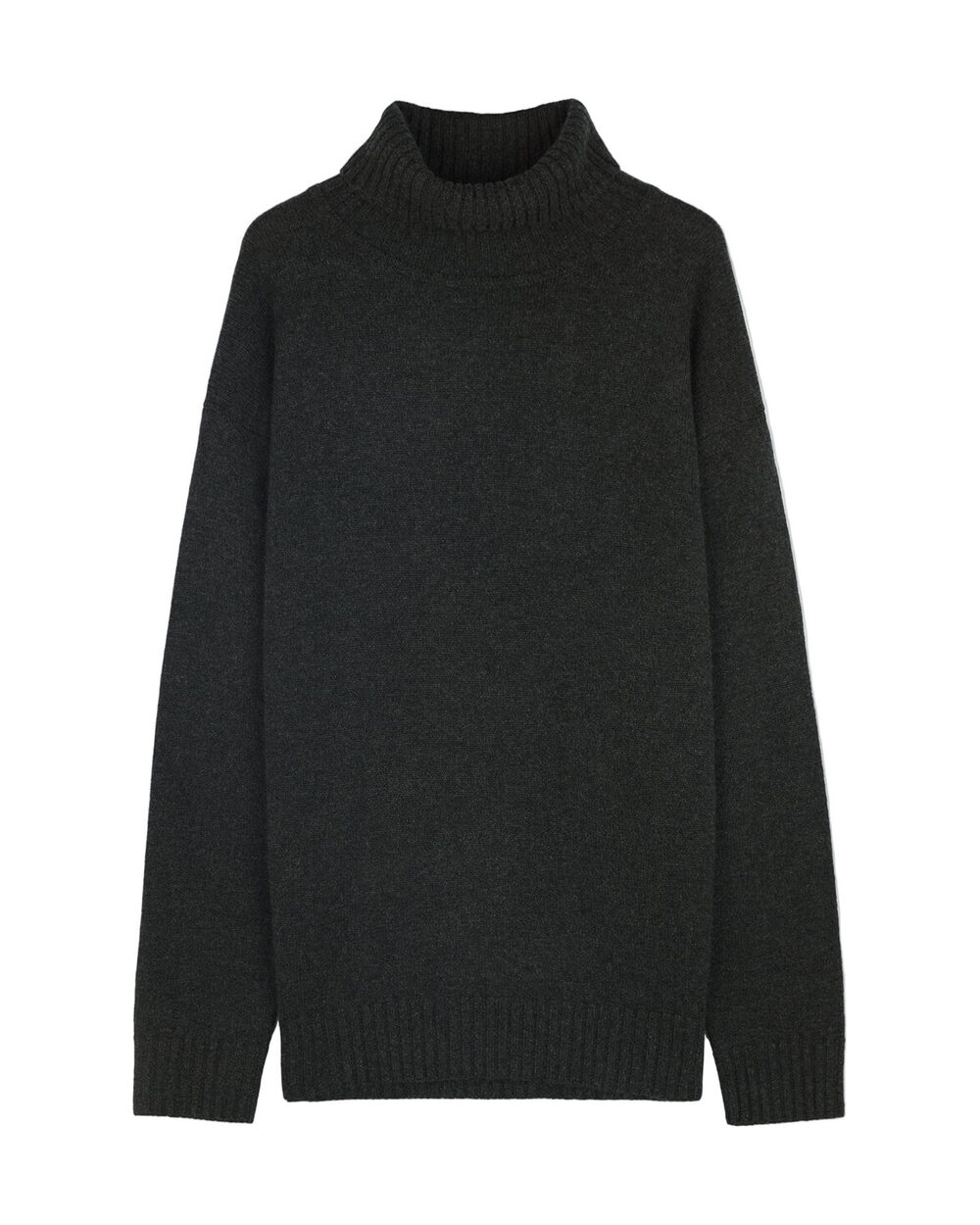 GOBI Cashmere Men's Cashmere Turtleneck (Charcoal)