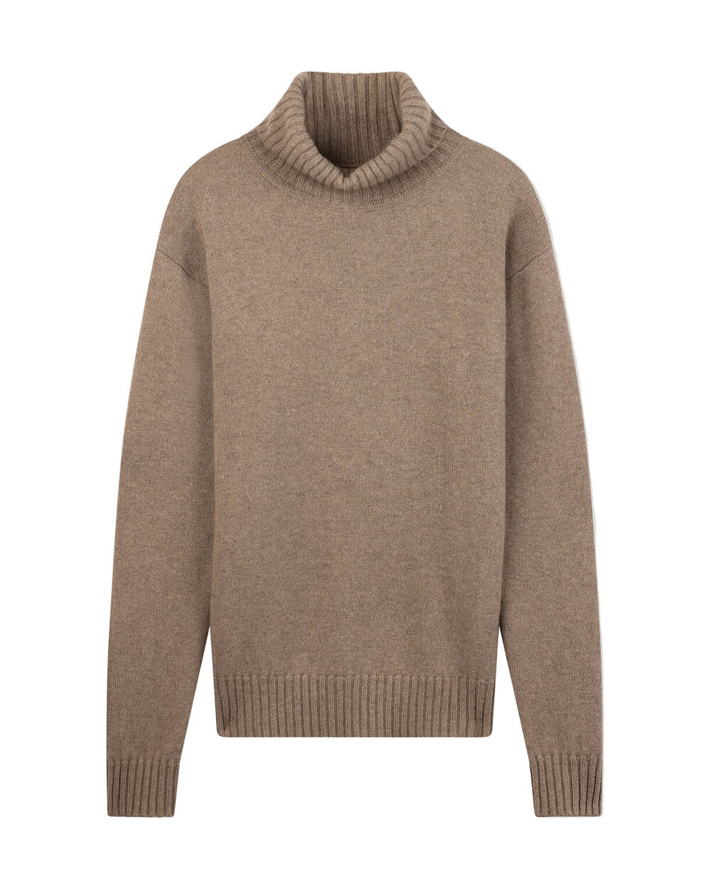 GOBI Cashmere Men's Natural Color Cashmere Turtleneck (Taupe)